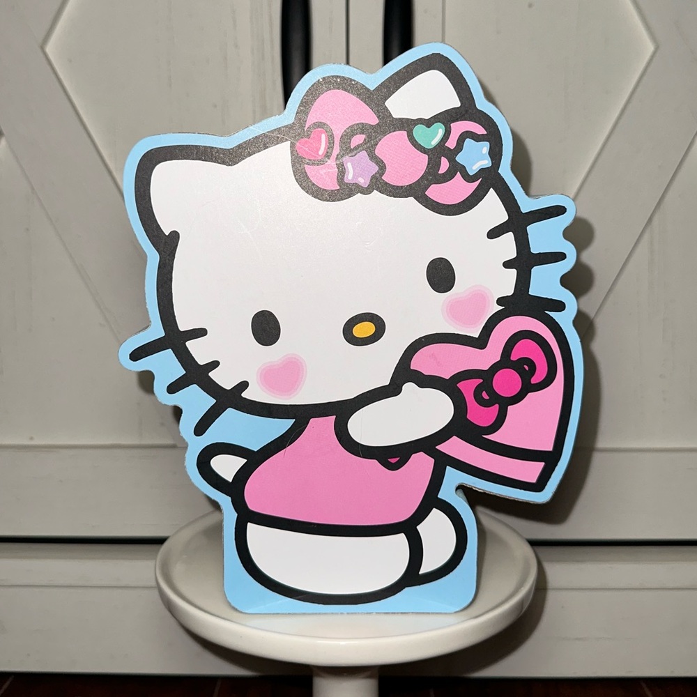 Hello Kitty Valentines Wooden Sign